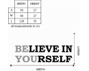 Believe Quotes Wall Decal Motivational Vinyl Art Stickers